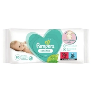 Мокри кърпи Pampers Sensiive XXL, 80 броя